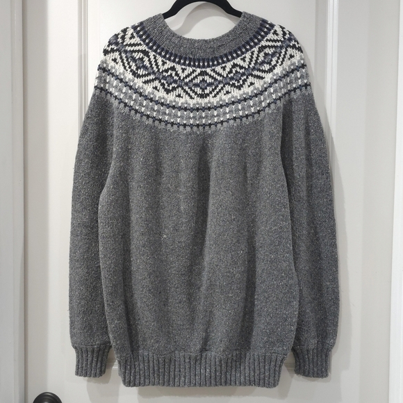 Vintage G H Bass Fair Isle Knit Pullover Sweater. Men's S, Cotton Acrylic Wool - Picture 7 of 11